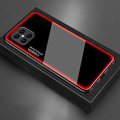 Silikon Schutzhülle Rahmen Tasche Hülle Spiegel T02 für Huawei Nova 8 SE 5G Rot