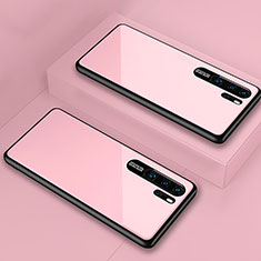 Silikon Schutzhülle Rahmen Tasche Hülle Spiegel T02 für Huawei P30 Pro Rosa