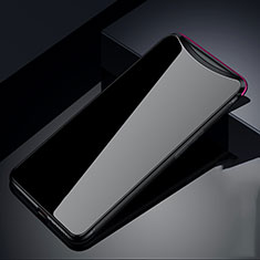 Silikon Schutzhülle Rahmen Tasche Hülle Spiegel T02 für Oppo Find X Super Flash Edition Schwarz