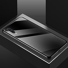 Silikon Schutzhülle Rahmen Tasche Hülle Spiegel T02 für Samsung Galaxy A70 Schwarz