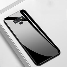 Silikon Schutzhülle Rahmen Tasche Hülle Spiegel T02 für Samsung Galaxy Note 9 Schwarz