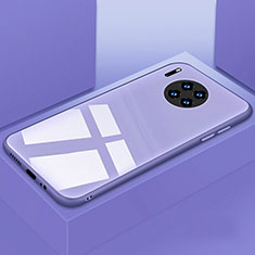 Silikon Schutzhülle Rahmen Tasche Hülle Spiegel T03 für Huawei Mate 30 5G Violett