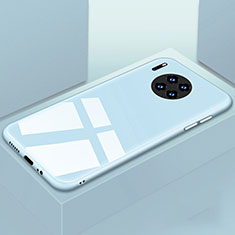 Silikon Schutzhülle Rahmen Tasche Hülle Spiegel T03 für Huawei Mate 30 Hellblau