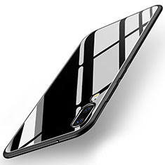 Silikon Schutzhülle Rahmen Tasche Hülle Spiegel T04 für Huawei P20 Schwarz