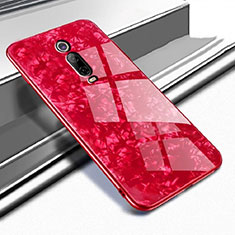 Silikon Schutzhülle Rahmen Tasche Hülle Spiegel T04 für Xiaomi Mi 9T Pro Rot