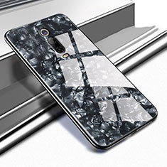 Silikon Schutzhülle Rahmen Tasche Hülle Spiegel T04 für Xiaomi Mi 9T Schwarz