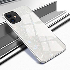 Silikon Schutzhülle Rahmen Tasche Hülle Spiegel T05 für Apple iPhone 11 Weiß