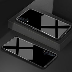 Silikon Schutzhülle Rahmen Tasche Hülle Spiegel T05 für Huawei Honor 20S Schwarz