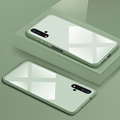 Silikon Schutzhülle Rahmen Tasche Hülle Spiegel T05 für Huawei Nova 5T Grün