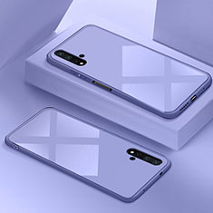 Silikon Schutzhülle Rahmen Tasche Hülle Spiegel T05 für Huawei Nova 5T Violett