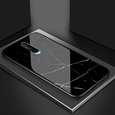 Silikon Schutzhülle Rahmen Tasche Hülle Spiegel T06 für Oppo RX17 Pro Schwarz