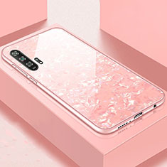 Silikon Schutzhülle Rahmen Tasche Hülle Spiegel Z04 für Huawei Honor 20 Pro Rosa