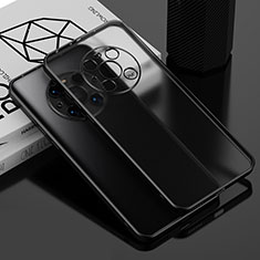 Silikon Schutzhülle Ultra Dünn Flexible Tasche Durchsichtig Transparent AN1 für Huawei Mate 40 Pro Schwarz