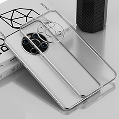 Silikon Schutzhülle Ultra Dünn Flexible Tasche Durchsichtig Transparent AN1 für Huawei Mate 40 Silber