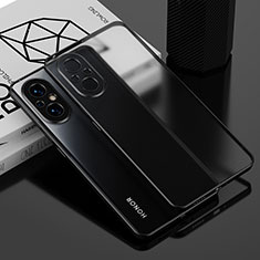 Silikon Schutzhülle Ultra Dünn Flexible Tasche Durchsichtig Transparent AN1 für Huawei Nova 9 SE Schwarz