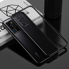 Silikon Schutzhülle Ultra Dünn Flexible Tasche Durchsichtig Transparent AN1 für Huawei P40 Pro Schwarz