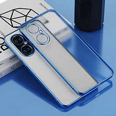Silikon Schutzhülle Ultra Dünn Flexible Tasche Durchsichtig Transparent AN1 für Huawei P50 Pro Blau