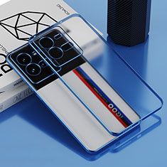 Silikon Schutzhülle Ultra Dünn Flexible Tasche Durchsichtig Transparent AN1 für Vivo iQOO 10 Pro 5G Blau