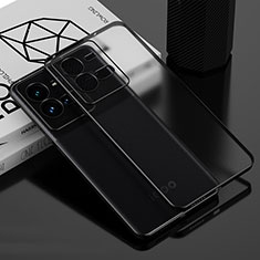 Silikon Schutzhülle Ultra Dünn Flexible Tasche Durchsichtig Transparent AN1 für Vivo iQOO 10 Pro 5G Schwarz