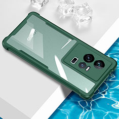 Silikon Schutzhülle Ultra Dünn Flexible Tasche Durchsichtig Transparent BH1 für Vivo iQOO 11 5G Grün