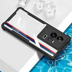 Silikon Schutzhülle Ultra Dünn Flexible Tasche Durchsichtig Transparent BH1 für Vivo iQOO 11 Pro 5G Schwarz