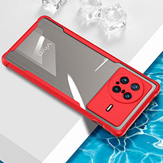 Silikon Schutzhülle Ultra Dünn Flexible Tasche Durchsichtig Transparent BH1 für Vivo X Note Rot