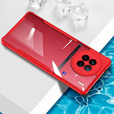 Silikon Schutzhülle Ultra Dünn Flexible Tasche Durchsichtig Transparent BH1 für Vivo X90 5G Rot