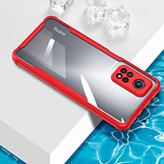 Silikon Schutzhülle Ultra Dünn Flexible Tasche Durchsichtig Transparent BH1 für Xiaomi Mi 10T Pro 5G Rot