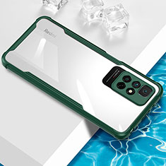 Silikon Schutzhülle Ultra Dünn Flexible Tasche Durchsichtig Transparent BH1 für Xiaomi Redmi 10 (2022) Grün