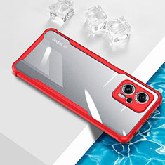 Silikon Schutzhülle Ultra Dünn Flexible Tasche Durchsichtig Transparent BH1 für Xiaomi Redmi Note 11T Pro+ Plus 5G Rot