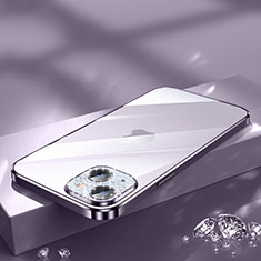Silikon Schutzhülle Ultra Dünn Flexible Tasche Durchsichtig Transparent Bling-Bling LD2 für Apple iPhone 13 Violett