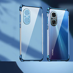 Silikon Schutzhülle Ultra Dünn Flexible Tasche Durchsichtig Transparent D01 für Huawei Nova 9 SE Blau