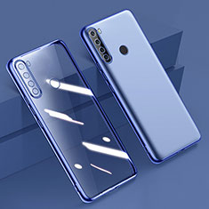 Silikon Schutzhülle Ultra Dünn Flexible Tasche Durchsichtig Transparent D01 für Xiaomi Redmi Note 8 (2021) Blau