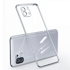 Silikon Schutzhülle Ultra Dünn Flexible Tasche Durchsichtig Transparent für Xiaomi Mi 11 5G Silber