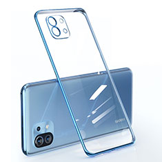 Silikon Schutzhülle Ultra Dünn Flexible Tasche Durchsichtig Transparent für Xiaomi Mi 11 Lite 5G Blau