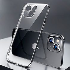 Silikon Schutzhülle Ultra Dünn Flexible Tasche Durchsichtig Transparent H01 für Apple iPhone 13 Mini Schwarz