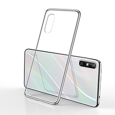 Silikon Schutzhülle Ultra Dünn Flexible Tasche Durchsichtig Transparent H01 für Huawei Enjoy 10e Silber
