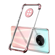 Silikon Schutzhülle Ultra Dünn Flexible Tasche Durchsichtig Transparent H01 für Huawei Enjoy 20 Plus 5G Rosegold