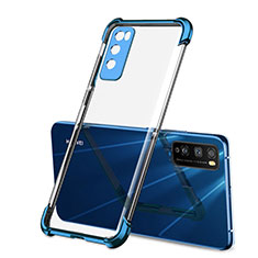 Silikon Schutzhülle Ultra Dünn Flexible Tasche Durchsichtig Transparent H01 für Huawei Enjoy Z 5G Blau