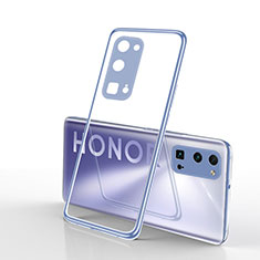Silikon Schutzhülle Ultra Dünn Flexible Tasche Durchsichtig Transparent H01 für Huawei Honor 30 Pro+ Plus Silber