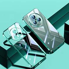 Silikon Schutzhülle Ultra Dünn Flexible Tasche Durchsichtig Transparent H01 für Huawei Honor Magic5 5G Grün