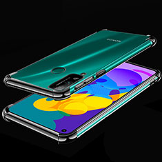 Silikon Schutzhülle Ultra Dünn Flexible Tasche Durchsichtig Transparent H01 für Huawei Honor Play4T Schwarz