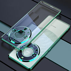Silikon Schutzhülle Ultra Dünn Flexible Tasche Durchsichtig Transparent H01 für Huawei Mate 60 Grün