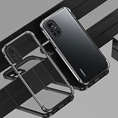 Silikon Schutzhülle Ultra Dünn Flexible Tasche Durchsichtig Transparent H01 für Huawei Nova 8 Pro 5G Schwarz