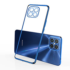 Silikon Schutzhülle Ultra Dünn Flexible Tasche Durchsichtig Transparent H01 für Huawei Nova 8 SE 5G Blau