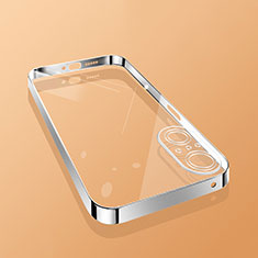 Silikon Schutzhülle Ultra Dünn Flexible Tasche Durchsichtig Transparent H01 für Huawei Nova 9 SE Silber