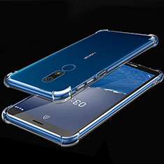 Silikon Schutzhülle Ultra Dünn Flexible Tasche Durchsichtig Transparent H01 für Nokia C3 Klar