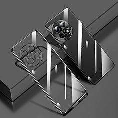 Silikon Schutzhülle Ultra Dünn Flexible Tasche Durchsichtig Transparent H01 für OnePlus Ace 2 5G Schwarz