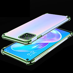 Silikon Schutzhülle Ultra Dünn Flexible Tasche Durchsichtig Transparent H01 für Oppo A73 5G Grün