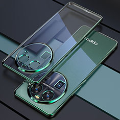 Silikon Schutzhülle Ultra Dünn Flexible Tasche Durchsichtig Transparent H01 für Oppo Find X6 Pro 5G Grün